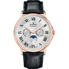 EDOX - Reloj Moon Phase Roman Numerals Hombre