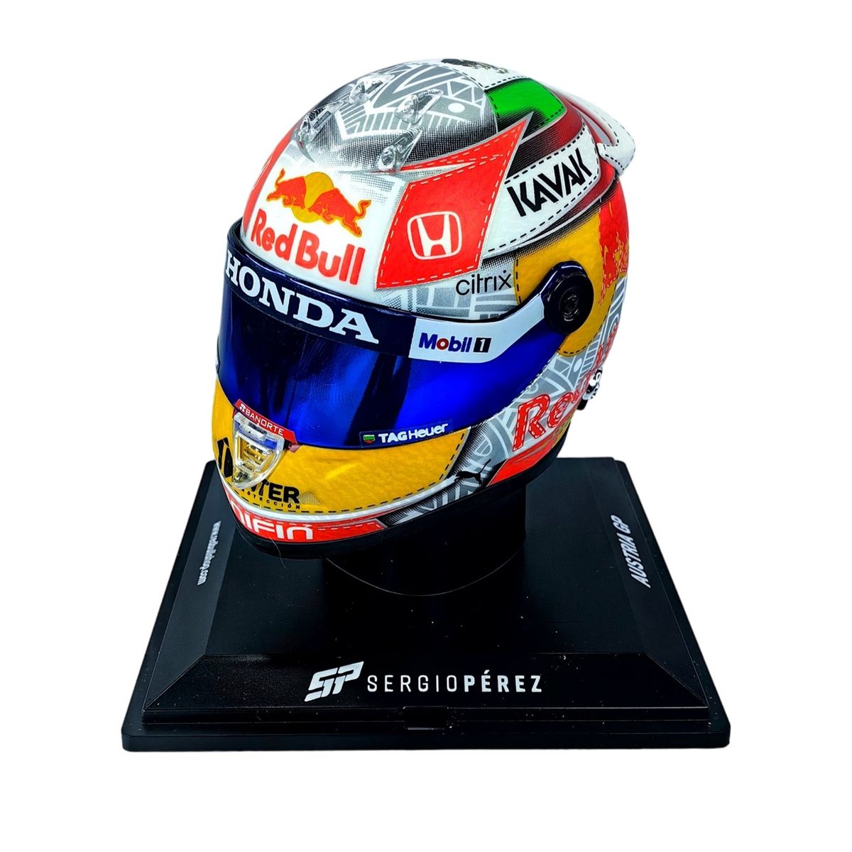 SCHUBERT - Casco Formula 1 Checo Perez 2023 Gp Austria 2021 Redbull 1:4