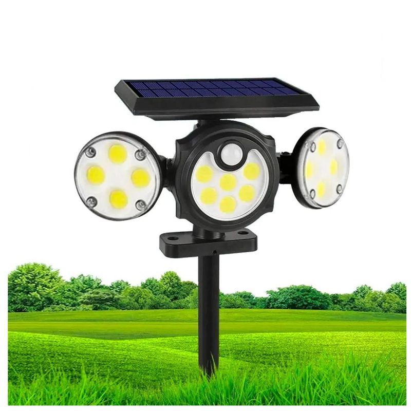 GENERICO - FOCO SOLAR ESTACA PANEL 78 COB MX47