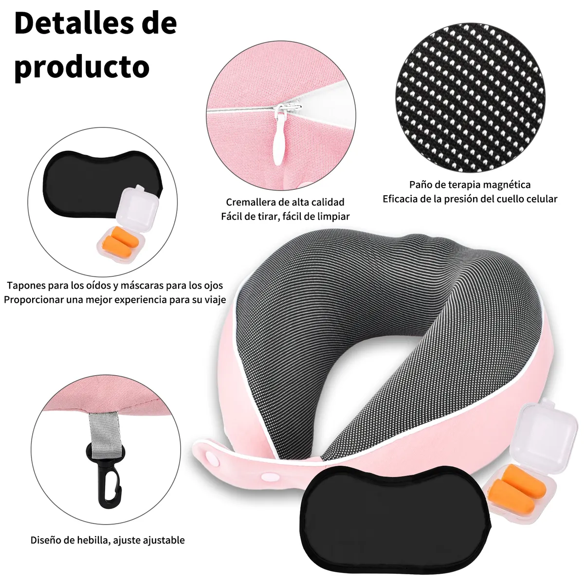AIZO - AIZO Almohada cervical en forma de U almohada de viaje ergonómica