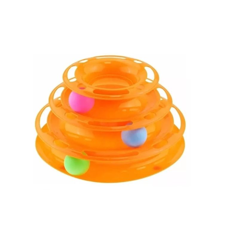 GENERICO - Juguete Para Gatos Mascotas De 3 Niveles Con Pelotas Pro