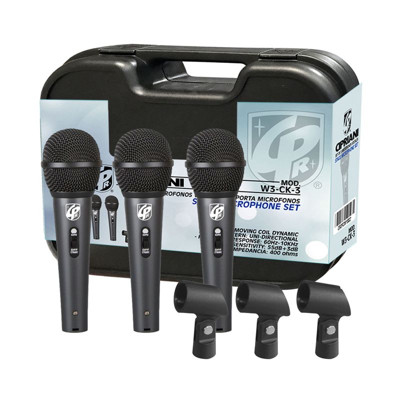 CIPRIANI - SET 3 MICROFONO + PORTA MIC 030FCM1882 Cipriani WK CK 3