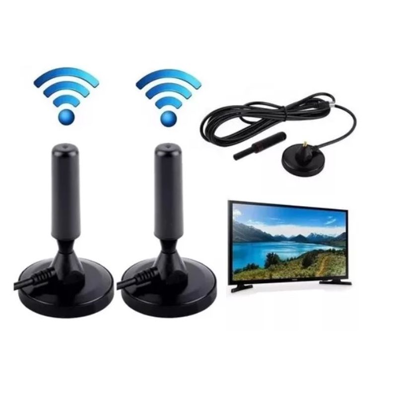 GENERICO - Pack 2 Antenas Tv Digital Hd Antena Para Hd Tv Antena Digital