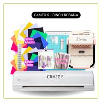 Cameo 5 + ENCUADERNADORA CINCH ROSADA + INSUMOS