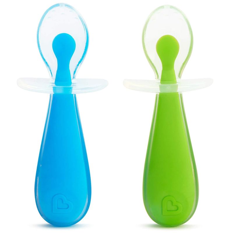 MUNCHKIN - Set de 2 Cucharas para Niños MUNCHKIN Gentle Scoop - Celeste