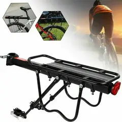 GENERICO - Parrilla Trasera Para Bicicleta 50kg Ajustable Con Reflector