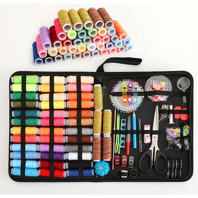 GENERICO - Set Costura Hilo De Coser Alfiler Gancho Botones Kit 200pcs