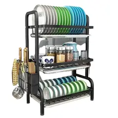 ANGELES DEL HOGAR - Secador Escurridor De Loza Platos 3 Niveles DETODOYMAS