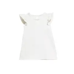 NACIONAL - VESTIDO DE LINO blanco 3-6m
