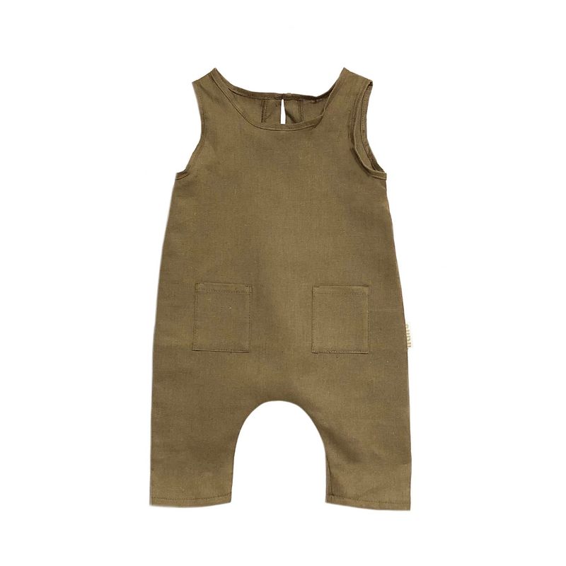 NACIONAL - enterito de bebe cafe talla 0-3m