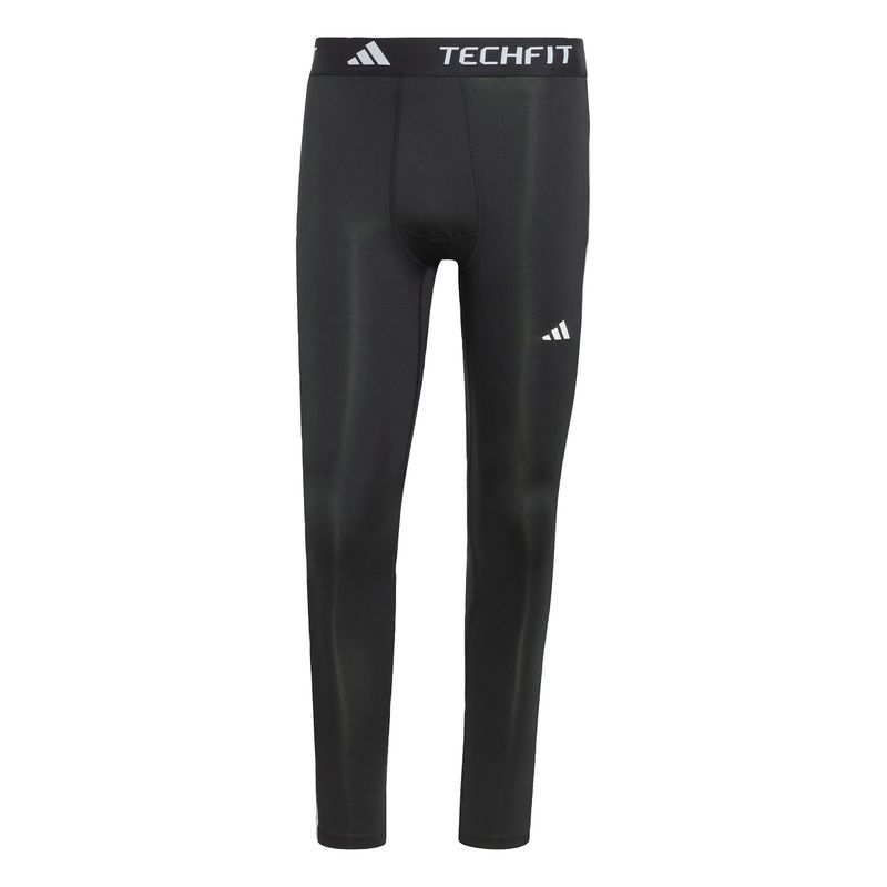 ADIDAS - Calzas Largas de Compresión Techfit 3 Tiras