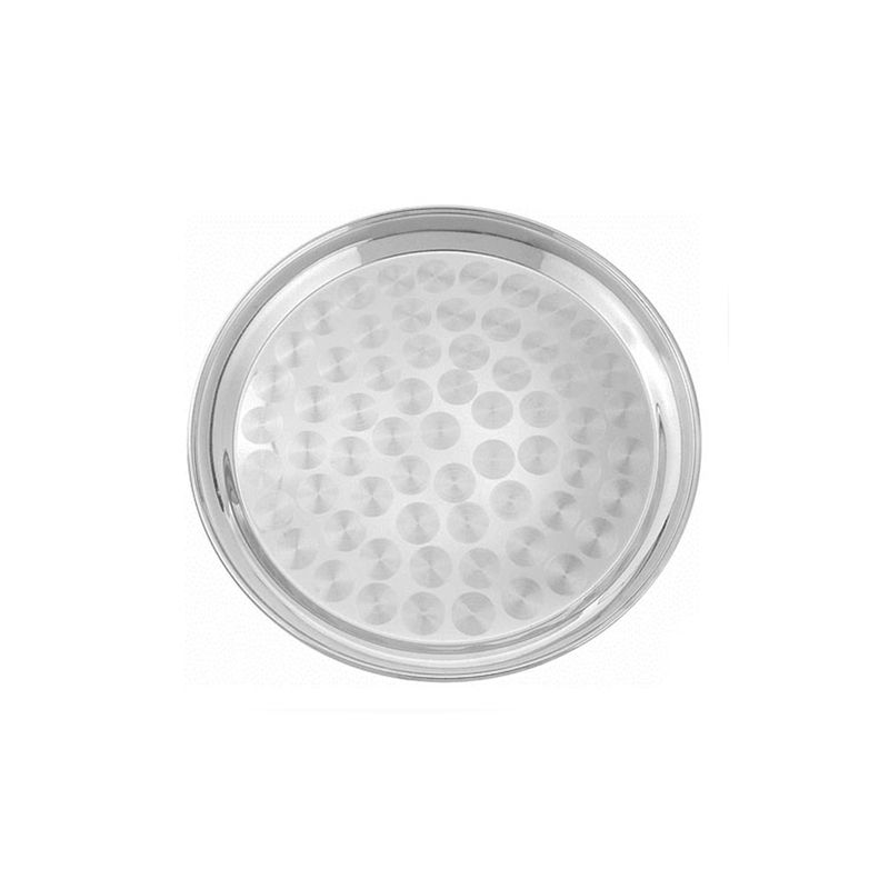 GENERICO - Bandeja Redonda 40 Cm Acero Inoxidable