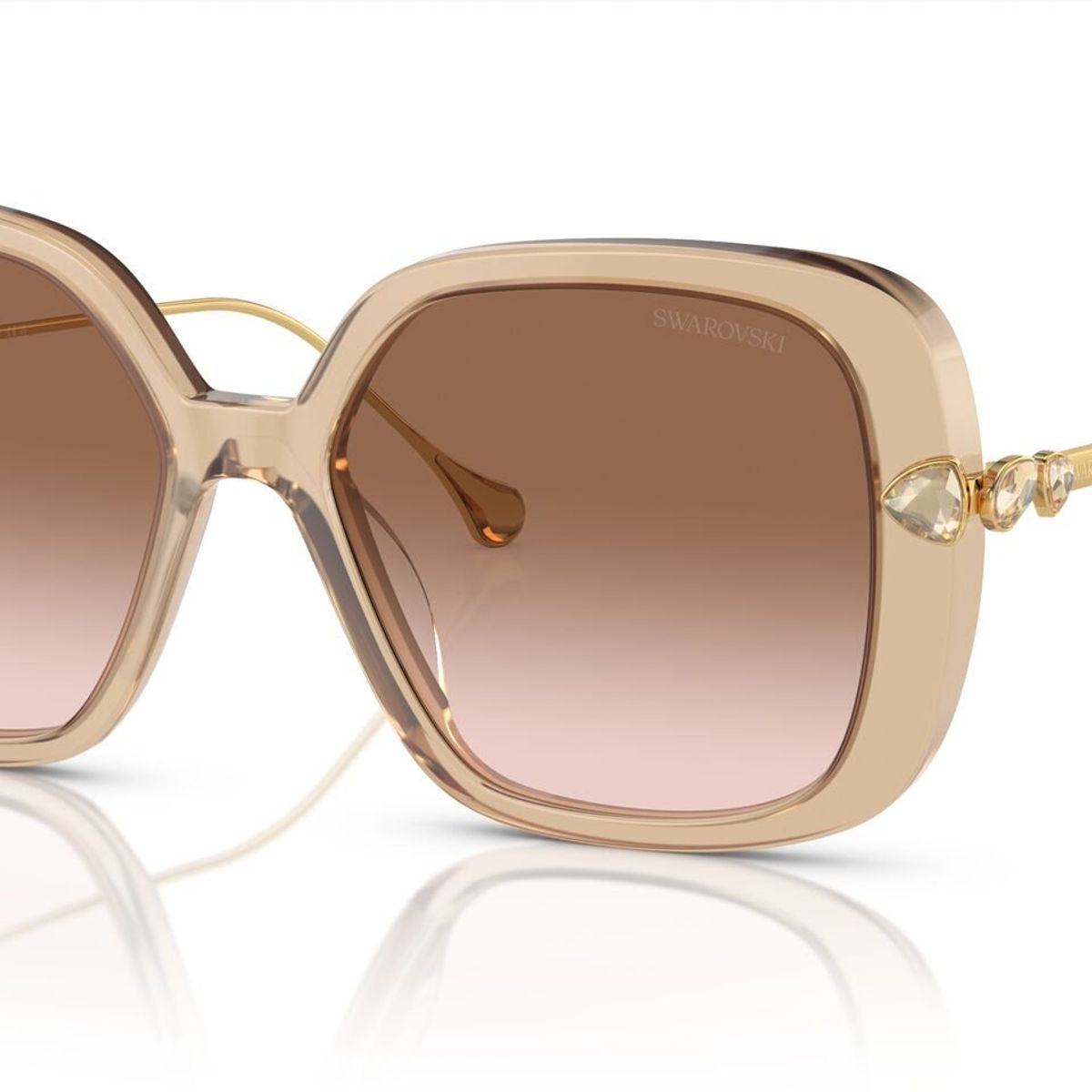 SWAROVSKI - LENTE DE SOL SWAROVSKI - SK6011 103413 - Beige traslúcido