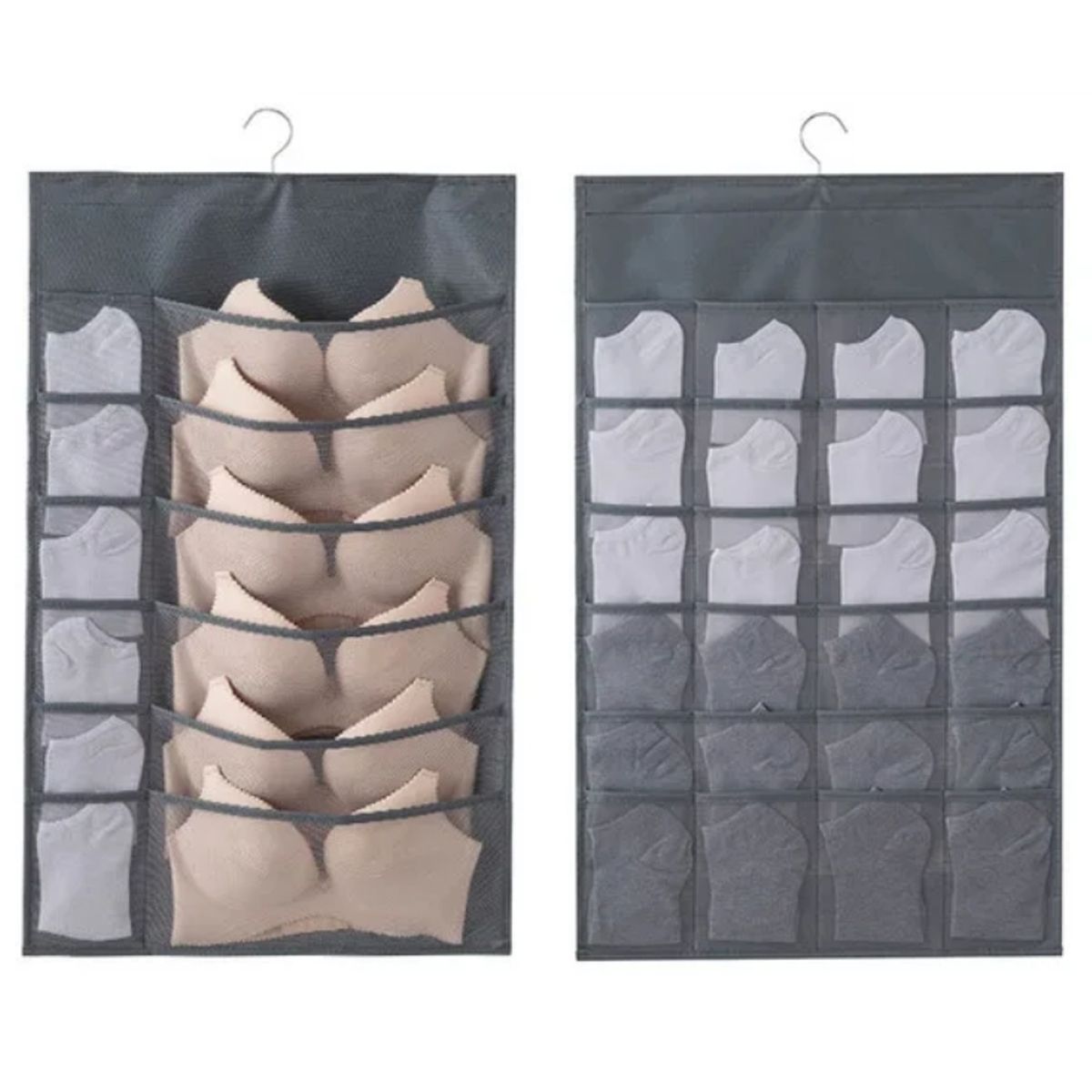 ATURE - Bolsa Colgante Organizador De Ropa Interior 24+12 Rejillas