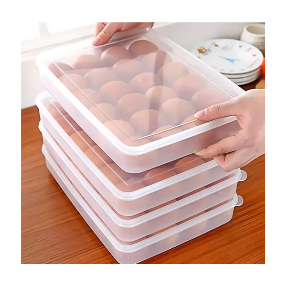 GENERICO - Organizador Huevos Bandeja Huevera 24 Unidades Cocina