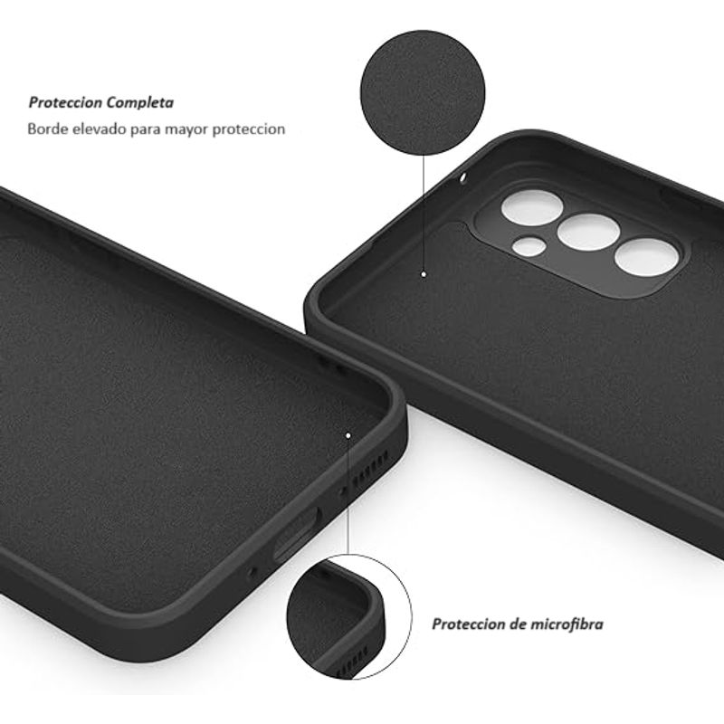 GENERICO - Carcasa Silicona Slim Para Samsung Galaxy A34 5G Negro