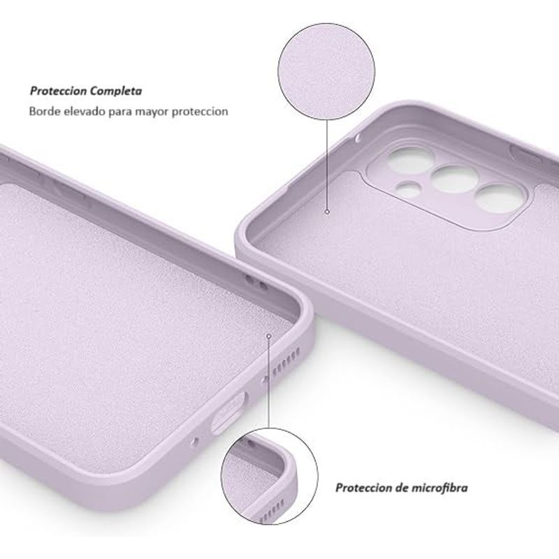 GENERICO - Carcasa Silicona Slim Para Samsung Galaxy A34 5G Lila
