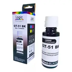 LOGIC - Tinta Alternativa Para HP Color Negro GT51 90 ml