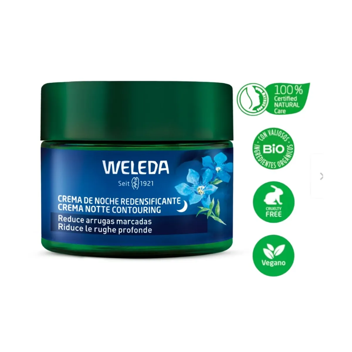 WELEDA - Crema Redensificante de Noche Genciana Azul y Edelweiss