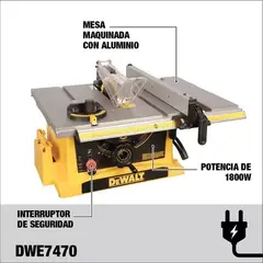 DEWALT - Dwe7470-b2c Sierra De Mesa 10 1800w