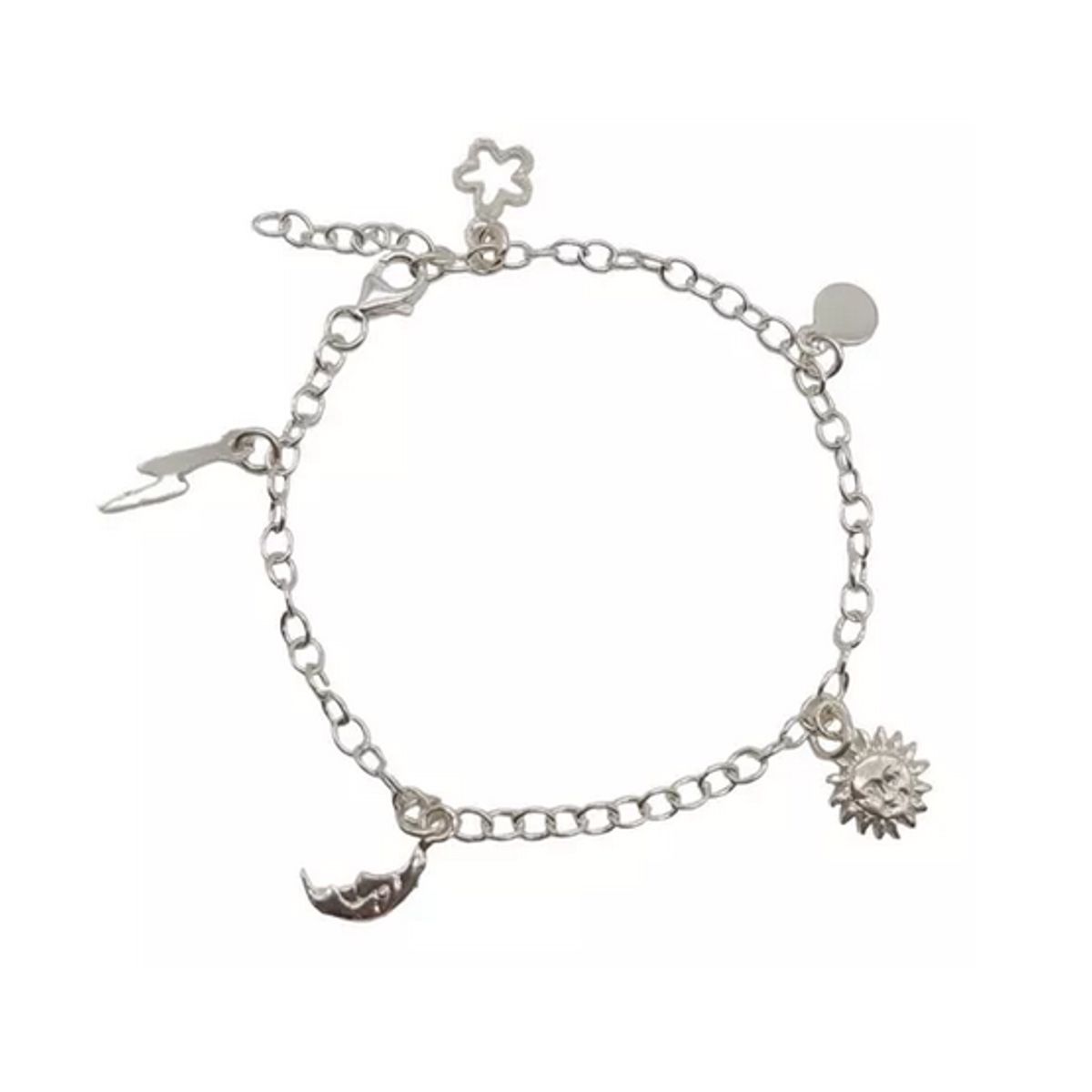 GENERICO - Pulsera Plata Italiana 925 Mujer Modelo Jardín De Luz