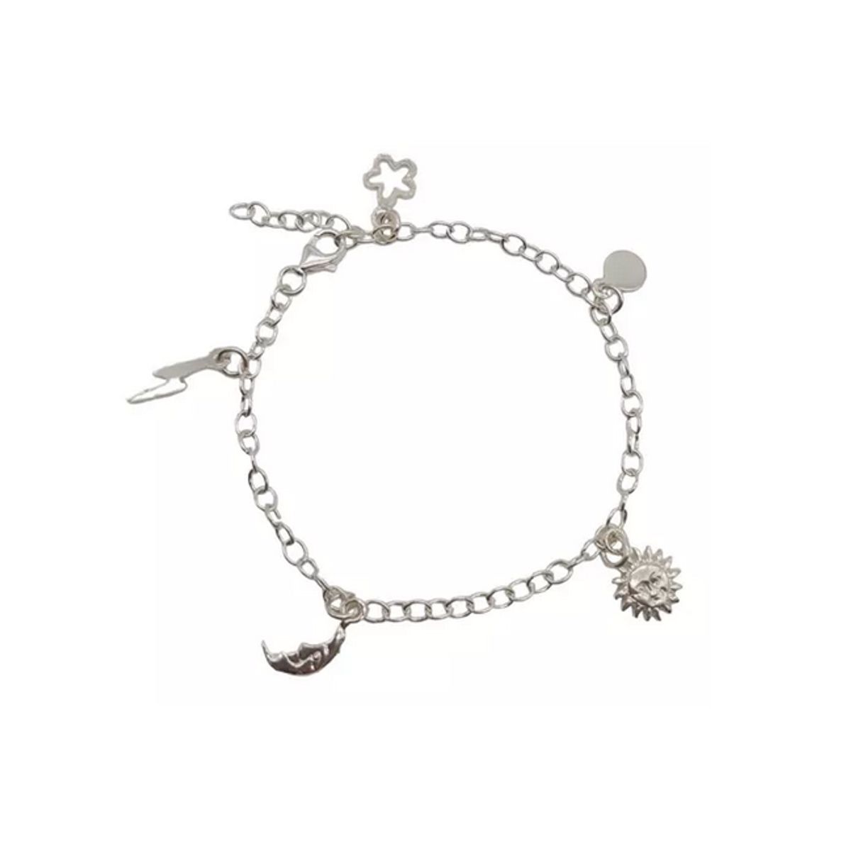GENERICO - Pulsera Plata Italiana 925 Mujer Modelo Jardín De Luz