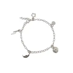 GENERICO - Pulsera Plata Italiana 925 Mujer Modelo Jardín De Luz