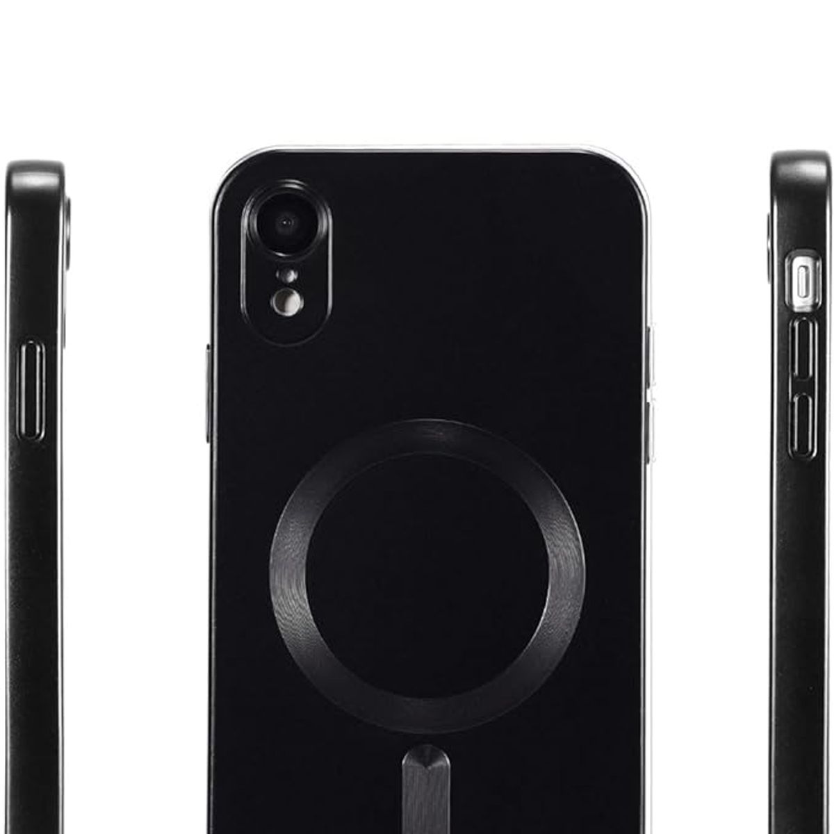 GENERICO - Carcasa Magsafe Metalizada Para iPhone XR Negro