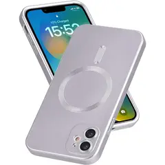 GENERICO - Carcasa Magsafe Metalizada Para iPhone 11 Plateado