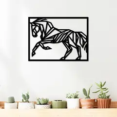 ELAB PROPIA - Cuadro Decorativo Caballo - Madera Fun Republic