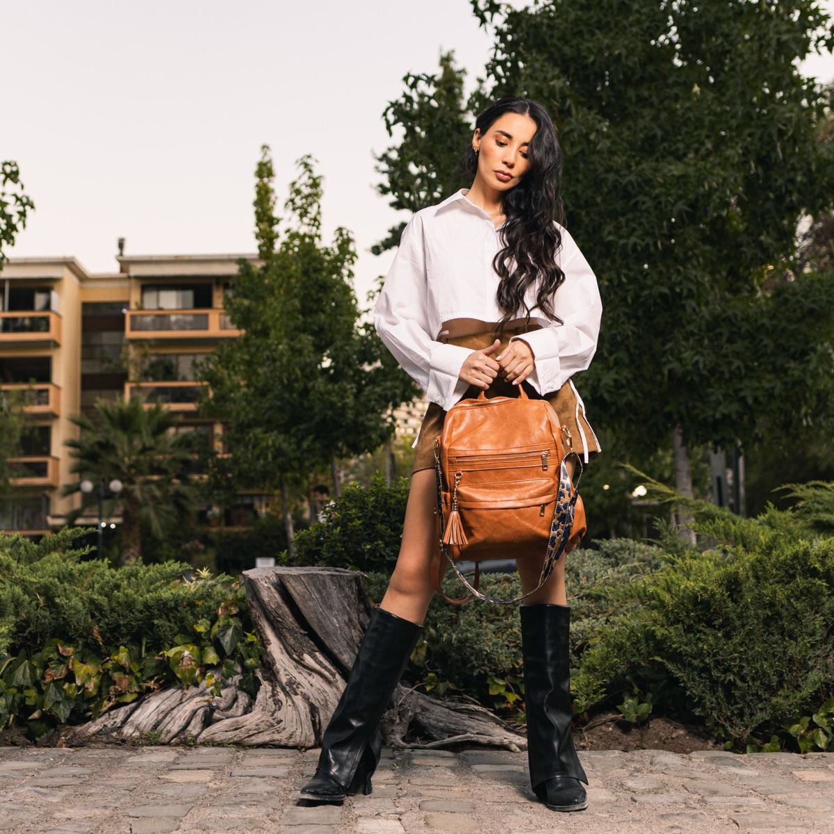 MV MOVAC - Mochila Cartera MOVAC Urban Chic Cuero PU Mujer a la Moda Multiuso