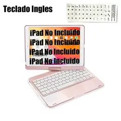 SHARGE - Teclado Inglés Bluetooth iPad Pro 11inch Rotación 360 grados Rosa