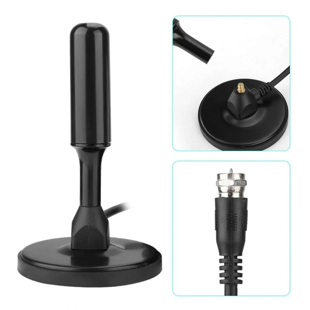 GEN - Antena Hd Televisor Digital Full 1080 Tv Abierta - Negro.