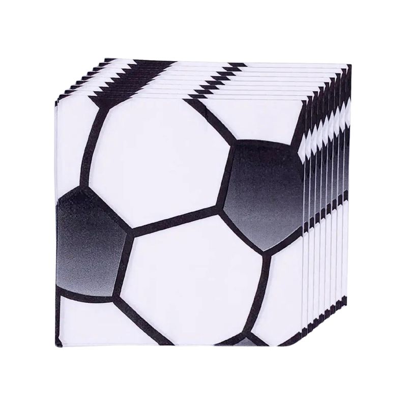 GLAM - Servilletas Para Cumpleaños Pelota Futbol 12 Unidades Glam