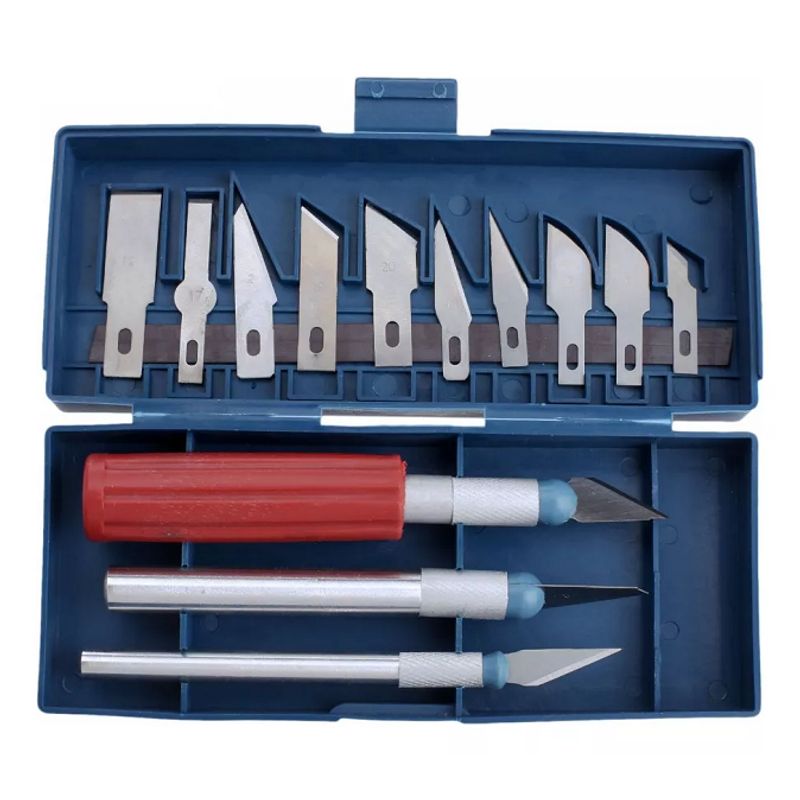 GENERICO - Kit Cuchillos Esculpir 13 Pzs Cortador Grabador Manualidades