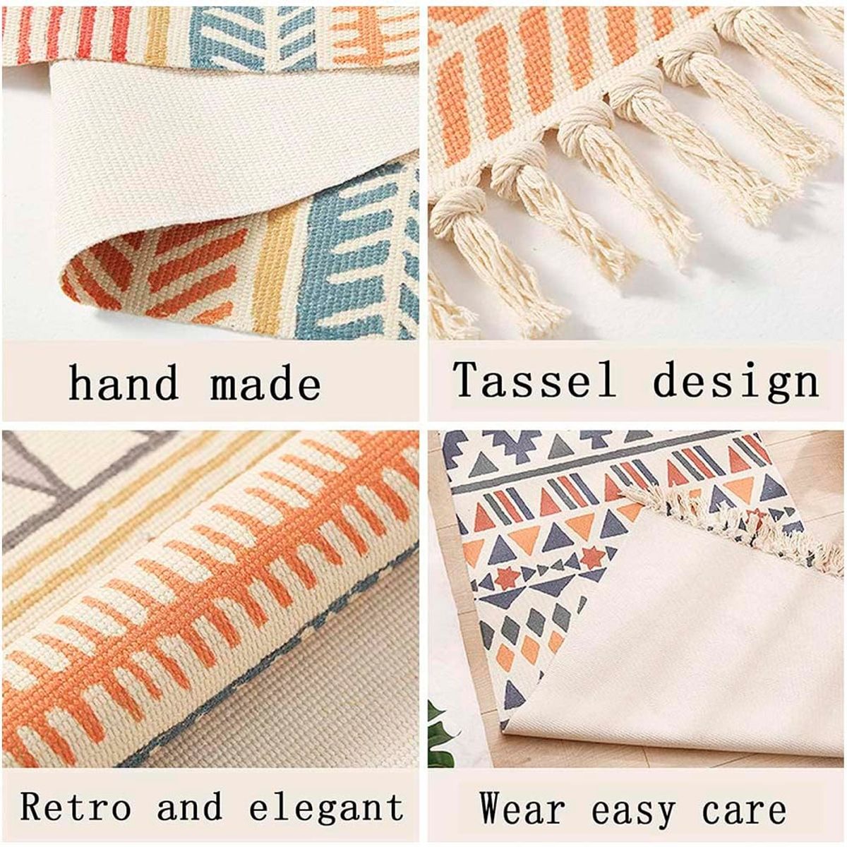 GENERICO - Alfombra - Piecera Kilim de estilo etnico 60x180 cm 08.