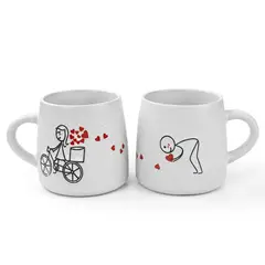 DANNY HOME - Set de Vasos Danny Home™ - 400 ml Historias De Amor (2 piezas)