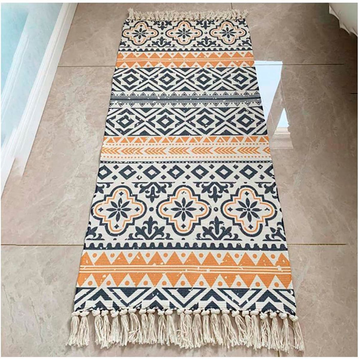 GENERICO - Alfombra - Piecera Kilim de estilo etnico 60x180 cm 01.