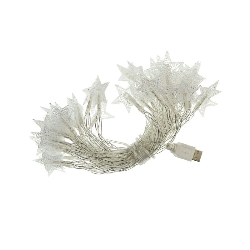 SOLEIO - Guirnaldas LED RGB USB 40 Estrellas Colores