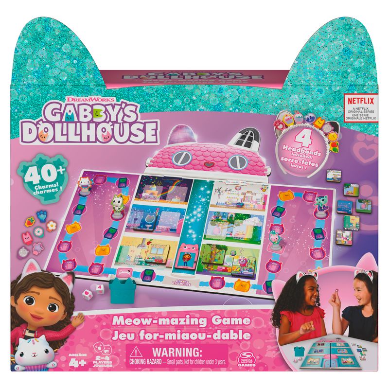 LA CASA DE GABBY - Juego de Mesa Gatilaberinto Gabby Dollhouse.