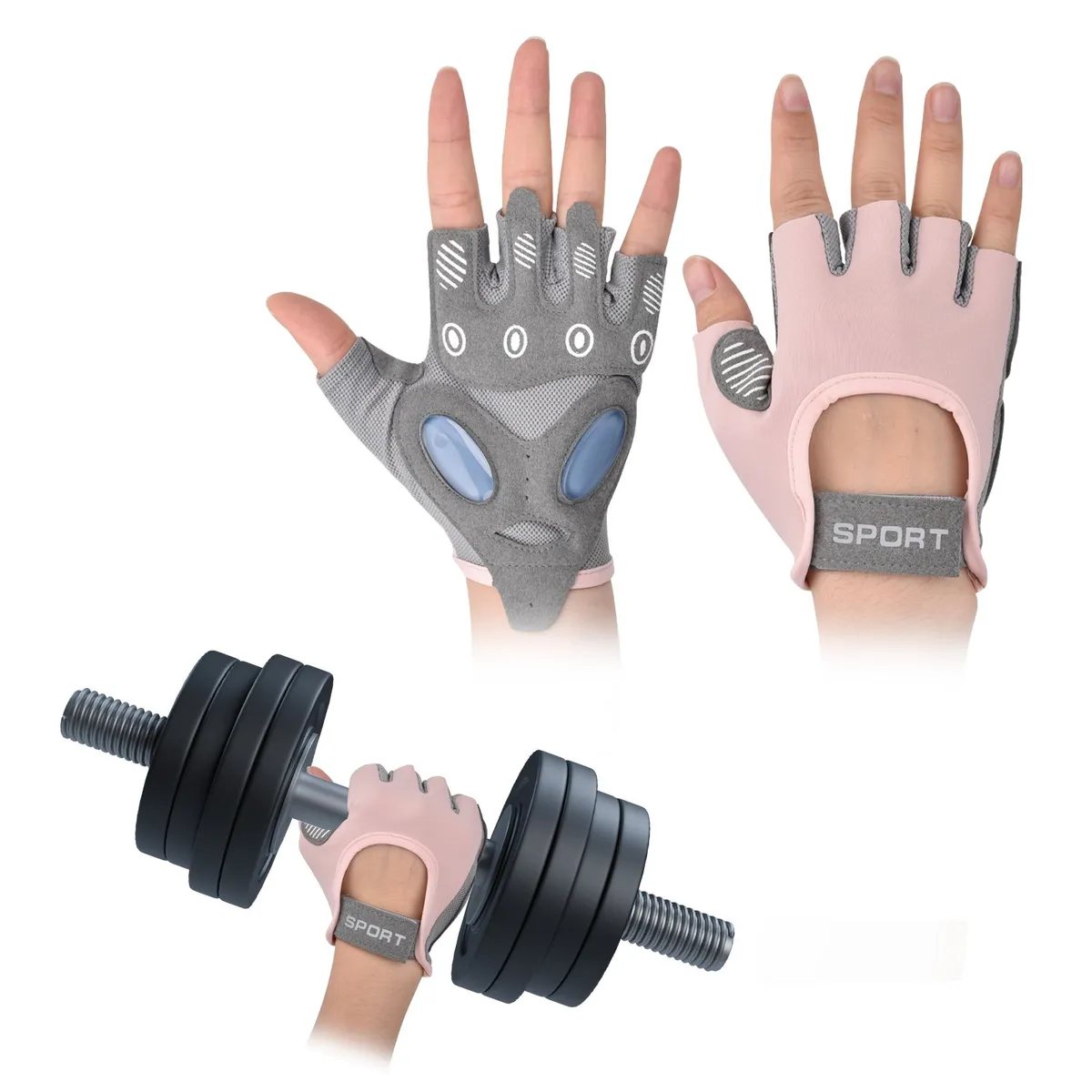 AIZO - Guantes Entrenamiento Gym Pesas Alta Calidad Transpirables