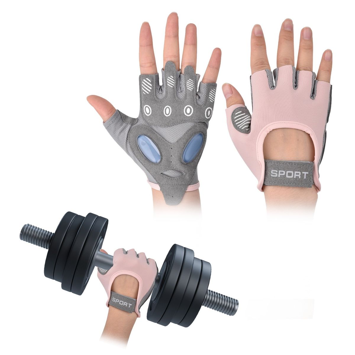 AIZO - Guantes Entrenamiento Gym Pesas Alta Calidad Transpirables