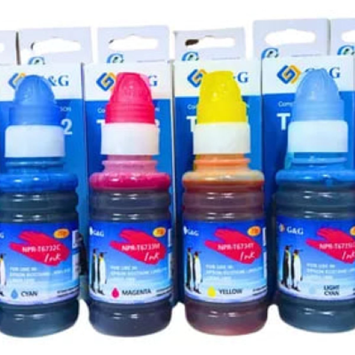 GENERICO - Pack 6 Tintas Alternativa Para Epson T673 De 70 ml 6 Colores