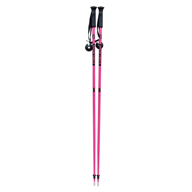 SNOW FORCE - BASTONES DE SKI PINK 120CM