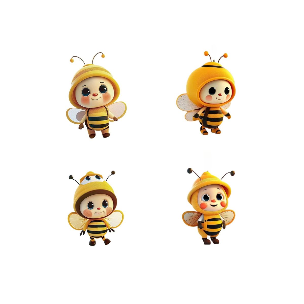 BABYLUNA - Set 4 Adornos Colgante Decorativo Para Celular Auto Mochila