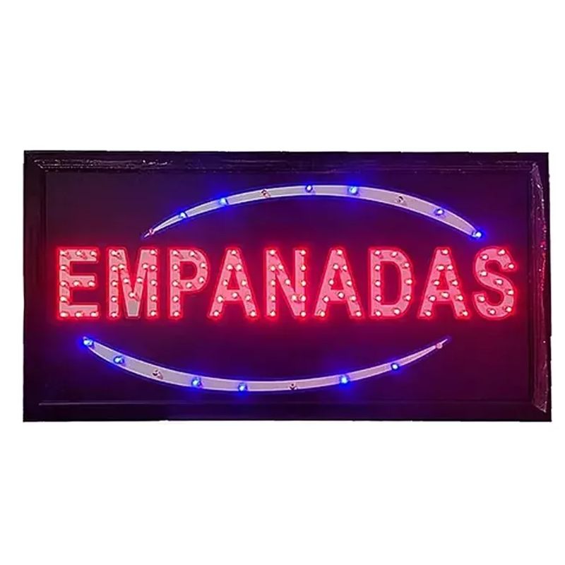GENERICO - Letrero Led Luminoso Aviso Abierto