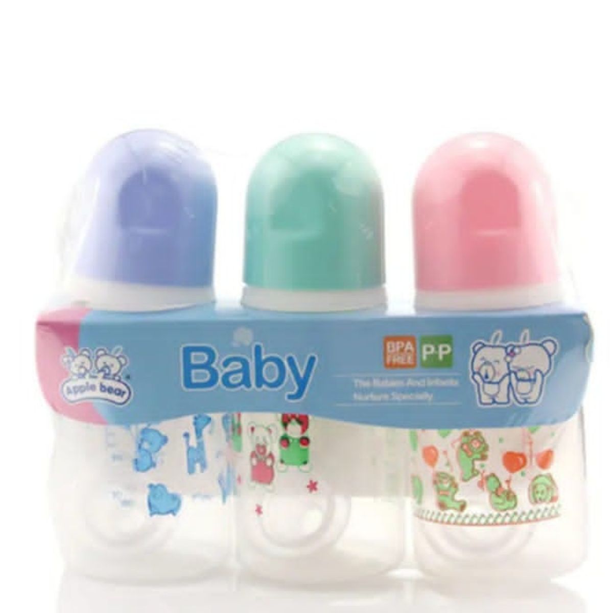 GENERICO - Pack 3 mini mamaderas de 120 ml para bebé y libres de BPA.