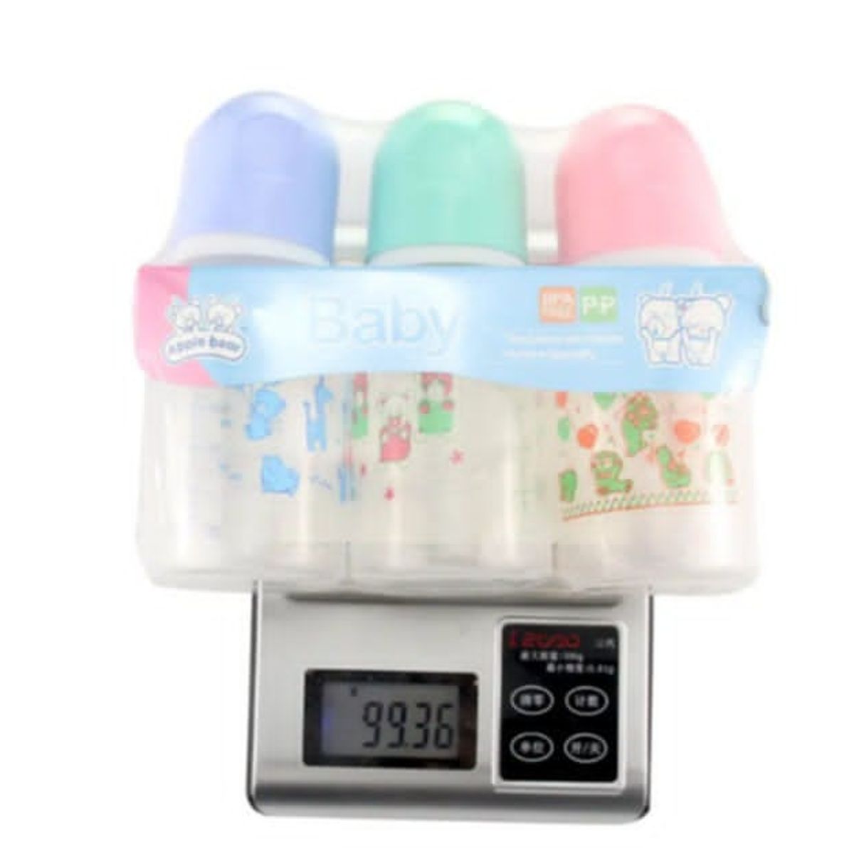 GENERICO - Pack 3 mini mamaderas de 120 ml para bebé y libres de BPA.