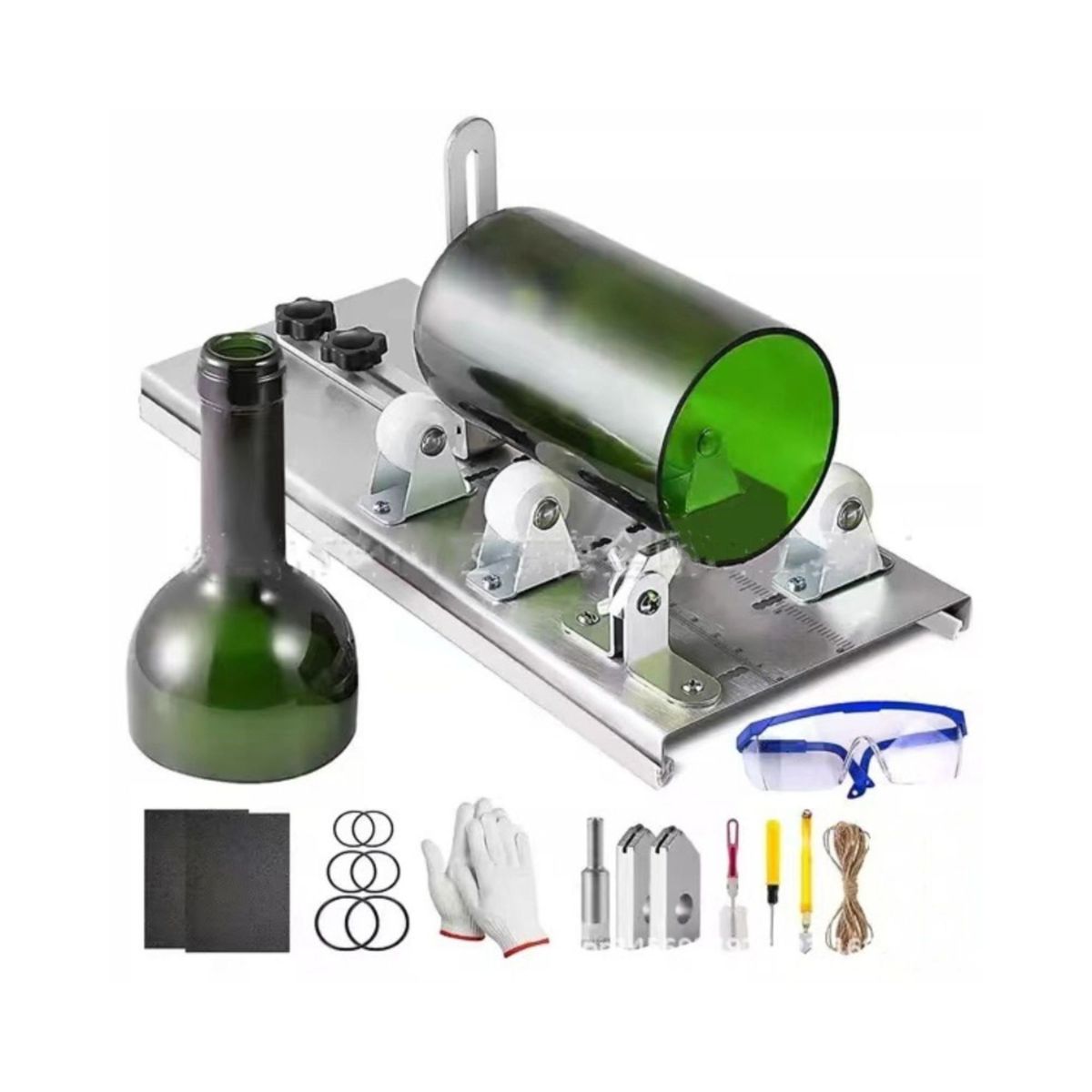 BABYLUNA - Set Cortador de Botellas de Vidrio con 14 Accesorios