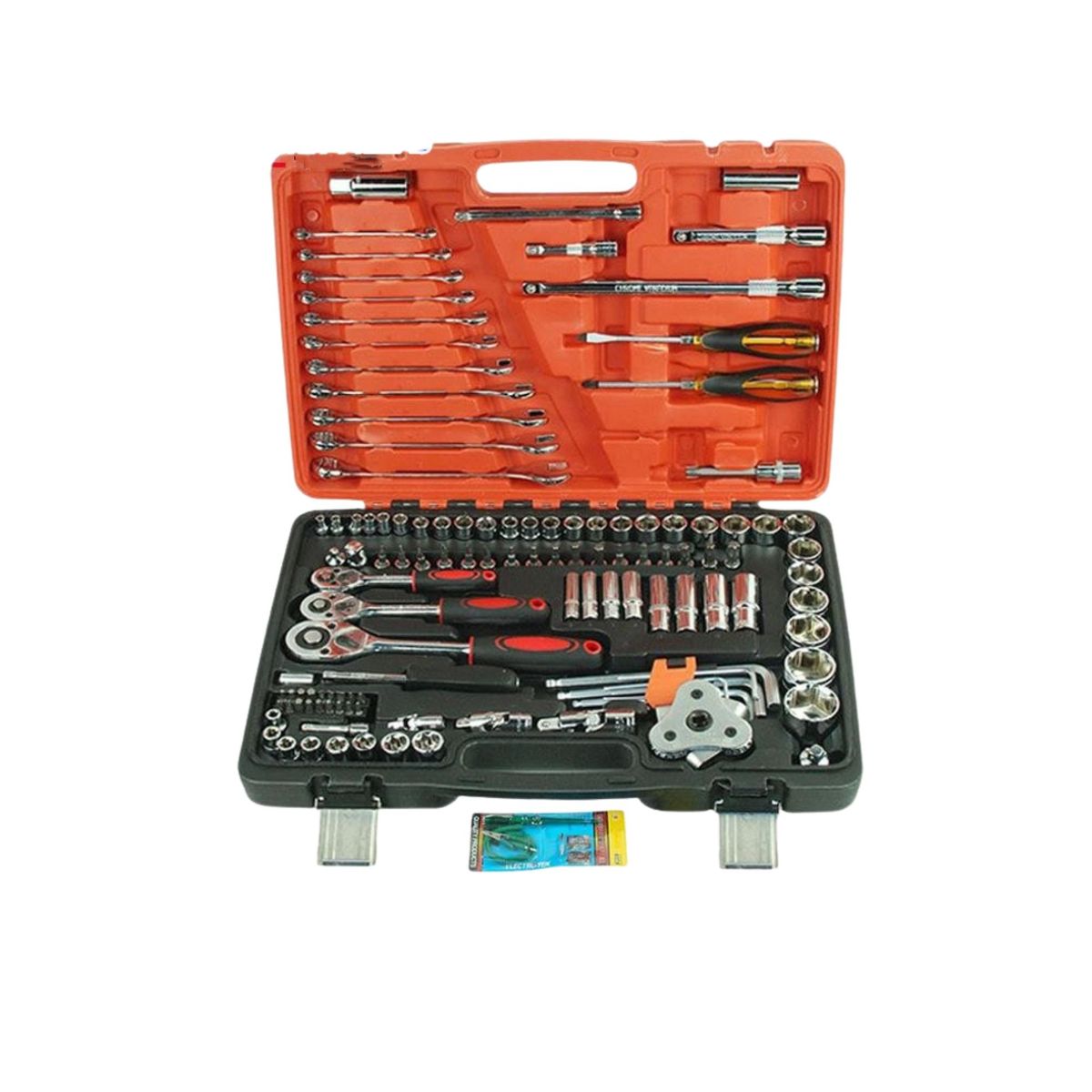 BABYLUNA - Juego Dados Chicharra 1/2 3/8 1/4 Llaves Corona 121 Piezas